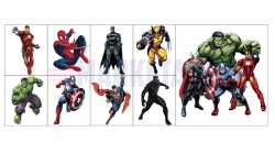"Super Heroes" Set of stickers