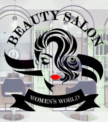 Salon display sticker