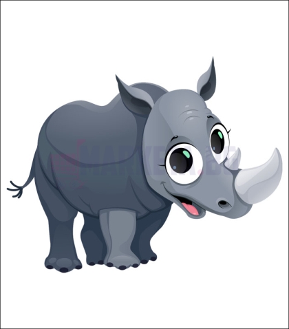 "Little Rhinoceros" sticker
