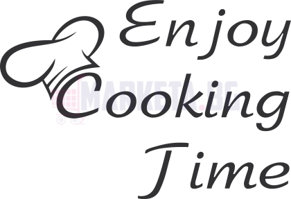 "Enjoy Cooking Time" sticker