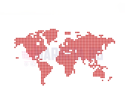  "World Map" Sticker