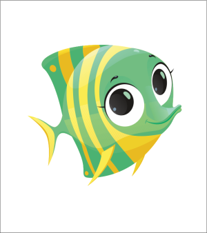Детски стикер "Рибка"