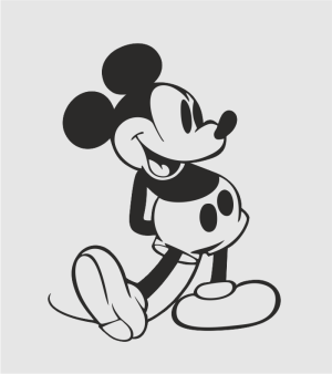 "Retro Mickey" Sticker