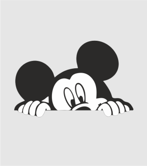 "Mickey" Car sticker