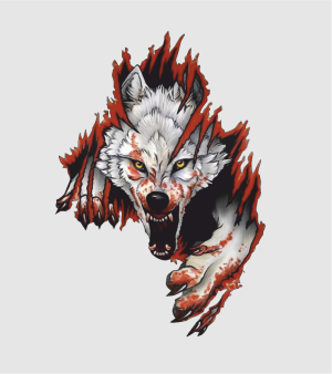 "Wolf" Sticker