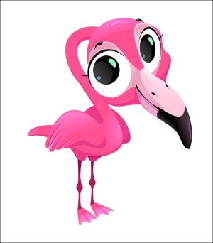 "Sweet Flamingo" sticker