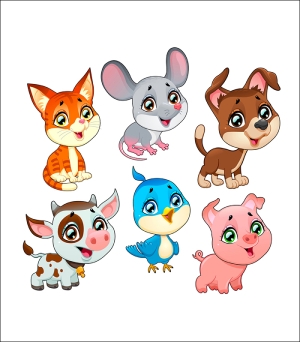 Stickers "Cute Animals" Set