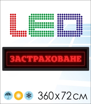 LED Display – 72 х 24 cm