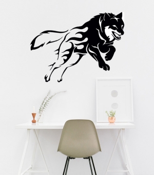 "Running Wolf" Wall Sticker