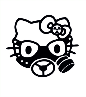"Kitty" Car sticker