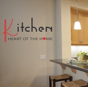 Стикер "Kitchen heart of home"