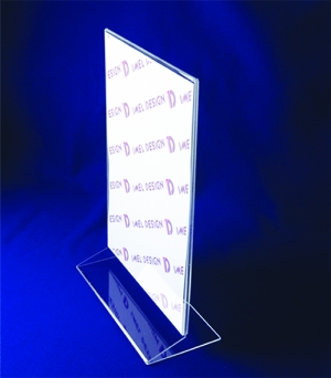 Double-sided plexiglass stand model 2