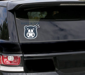 "Baby in car" Car sticker