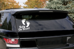 "Baby on board" Car sticker