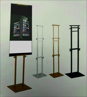 Metal standing stand