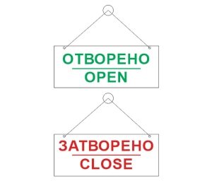 Open-closed plate