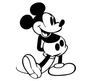 "Retro Mickey" Sticker