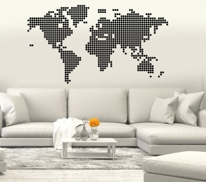  "World Map" Sticker
