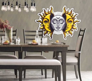 "Sun and Moon" Sticker