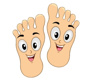 "Feet" Children's stickers