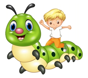 "Caterpillar" Children's sticker