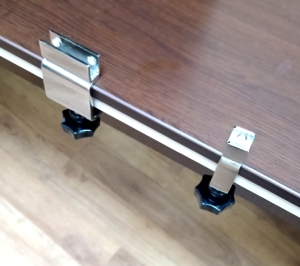 Plexiglas holders for desks and tables