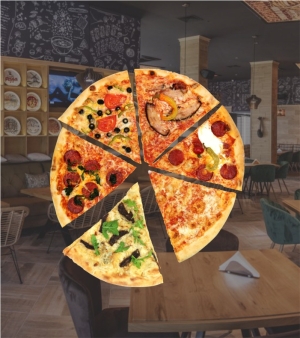Стикер Пица - реалистичен