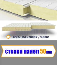 Стенен термопанел 50 мм 0.3 ламарина