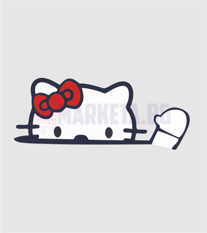"Hello Kitty" Car Sticker
