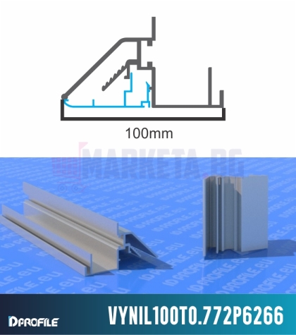 Aluminum profile for vinyl (basic)