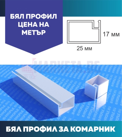 Square profile 1.5 mm