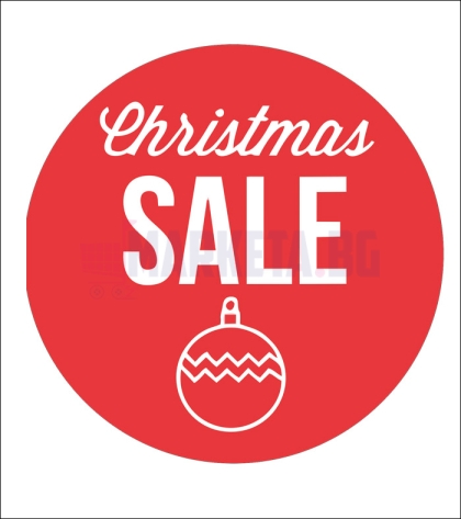 "Christmas discount" Wall sticker