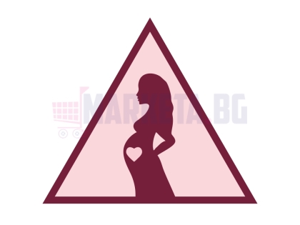 Стикер за кола  "Бременна жена в колата"