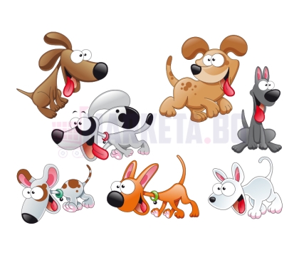 Комплект  детски стикер "сладки животни"
