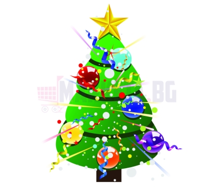 "Christmas tree" Christmas sticker