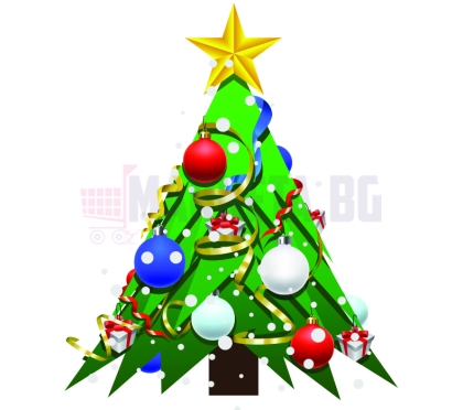 "Christmas tree" Christmas sticker