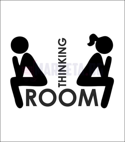 Стикер "Thinking Room"