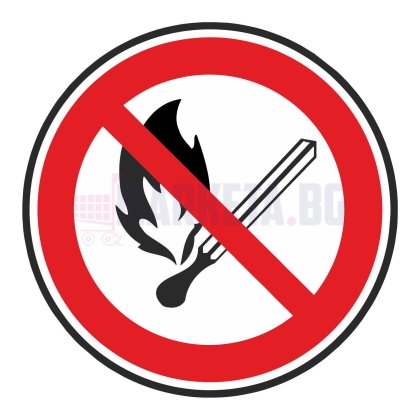 Стикер "Паленето на огън забранено"