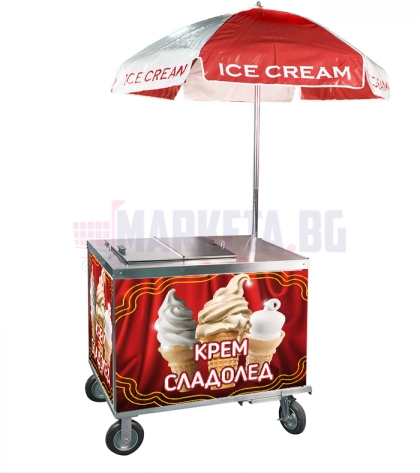 Фолио с печат за количка "Крем сладолед"