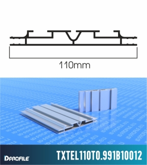 Алуминиев профил за текстилни рамки 110мм - двустранен.