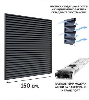 Ламелни метални огради - Антрацид