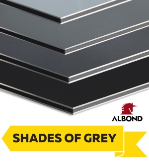 ALBOND GREY Алуминиев композит 4 мм (листове)