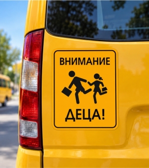 Стикер "ВНИМАНИЕ ДЕЦА" 3