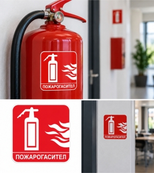 Стикер "Пожарогасител"