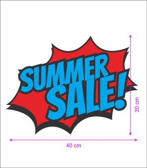 Стикер "Summer Sale" за витрина на магазин