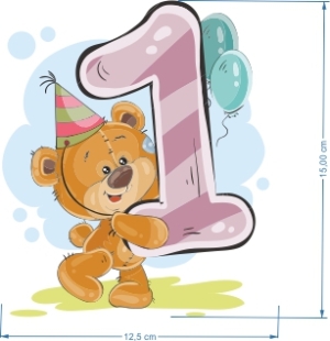 Детски стикер за рожден ден