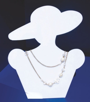 Plexiglas stand for necklaces and chains