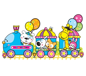 "Train" Children's sticker