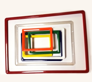 Promotional plastic frame
