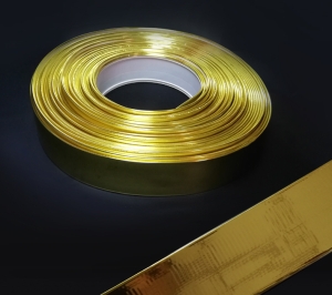 Кант за обемни букви златно гумиран с дебелина 80мм
